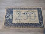 Prachtig biljet 2,5 gulden 1938, zilverbon, Postzegels en Munten, Bankbiljetten | Nederland, 1 gulden, Ophalen of Verzenden