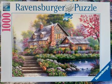 Ravensburger puzzel romantische cottage  beschikbaar voor biedingen