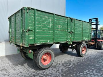Platte wagen schotten bakkenwagen beschikbaar voor biedingen