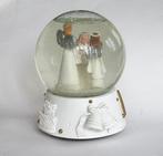 Vintage Sneeuwbal muziekspeeldoos met drie engelen., Diversen, Ophalen of Verzenden, Gebruikt