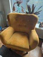 Mosterd gele oorstoel, Huis en Inrichting, Gebruikt, Overige kleuren, Ophalen of Verzenden, Oorstoel