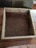 Oude zeef met stevige bodem en houtwerk brocante, Ophalen of Verzenden