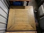 Prachtige hardhouten salontafel, Ophalen, Eikenhout, Vierkant, Zo goed als nieuw