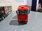 Mercedes actros 6x4 met huiftrailer wsi, Hobby en Vrije tijd, Modelauto's | 1:50, Ophalen of Verzenden, Zo goed als nieuw, Bus of Vrachtwagen