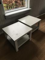 2 Koffietafeltjes (wit), Ophalen, Gebruikt, Vierkant, 50 tot 100 cm