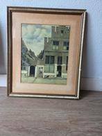 Reproduktie van het schilderij "Het Straatje" van J. Vermeer, Antiek en Kunst, Ophalen of Verzenden