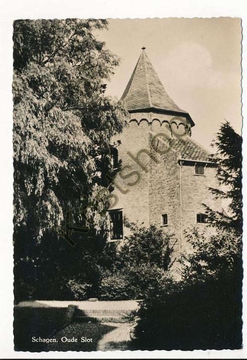 Schagen - Oude Slot [KRST005-4380, Verzamelen, Ansichtkaarten | Nederland, Ongelopen, Noord-Holland, 1960 tot 1980, Verzenden