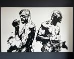 Aluminium plaat - Connor McGregor & Mayweather, Huis en Inrichting, Woonaccessoires | Wanddecoraties, Ophalen, Zo goed als nieuw
