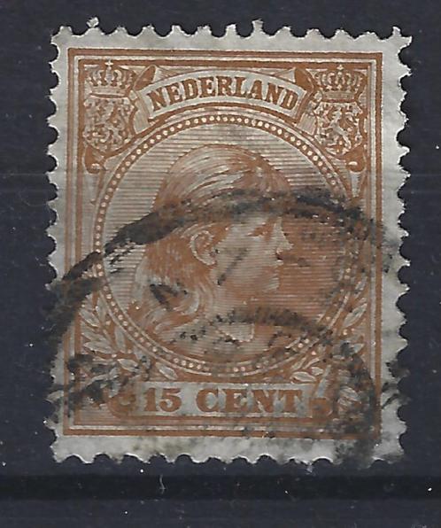 NVPH 39 gebruikt Wilhelmina 1891 : OUD NEDERLAND per stuk, Postzegels en Munten, Postzegels | Nederland, Gestempeld, T/m 1940