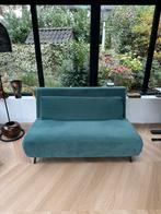 Slaapbank MADE Kahlo – herfstgroen fluweel, als nieuw, Huis en Inrichting, Slaapkamer | Slaapbanken, Ophalen, 140 cm, Zo goed als nieuw