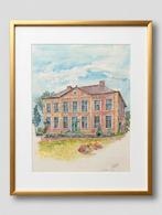 Aquarel Schilderij Landhuis Zutendaal 6-9-05, Ophalen of Verzenden