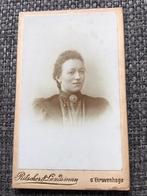 CDV, Vrouw, Ritscher & Landsman, Den Haag, Carte de Visite, Verzamelen, Ophalen of Verzenden, Voor 1940, Gebruikt, Foto
