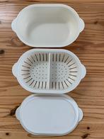Tupperware magnetron schaal., Huis en Inrichting, Keuken | Tupperware, Ophalen of Verzenden, Gebruikt, Crème, Schaal