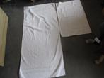 5 badlakens en 4 handdoeken wit, Ophalen of Verzenden, Gebruikt, Wit, Handdoek