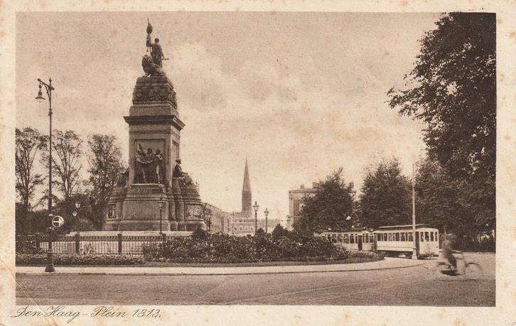 00072 Den Haag - Plein 1813 - gel. 1934, Verzamelen, Ansichtkaarten | Nederland, Gelopen, Zuid-Holland, 1920 tot 1940, Verzenden