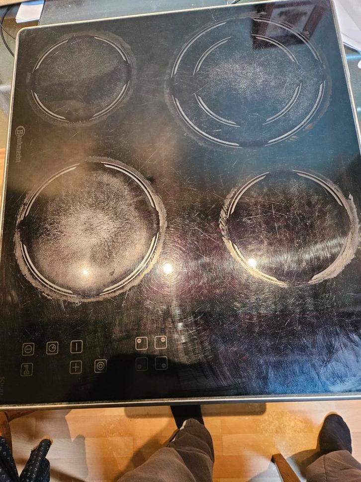 Kookplaat van Bauknecht met aansluitsnoer, Witgoed en Apparatuur, Kookplaten, Gebruikt, Inbouw, Gas, 4 kookzones, Ophalen