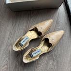 Vintage Western Cowboy Style Kitten Heels maat 39, Ophalen of Verzenden, Zo goed als nieuw, Beige