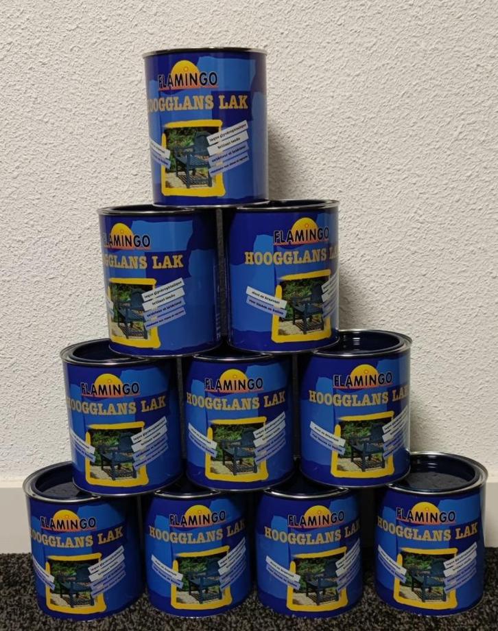 # Hoogglans lak - Antiek blauw - per stuk of als partij #, Doe-het-zelf en Verbouw, Verf, Beits en Lak, Nieuw, Lak, Minder dan 5 liter