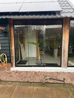 Glazen schuifwand tuindeuren tuinhuis, Doe-het-zelf en Verbouw, Kozijnen en Schuifpuien, Ophalen, 225 cm of meer, Aluminium, Zo goed als nieuw