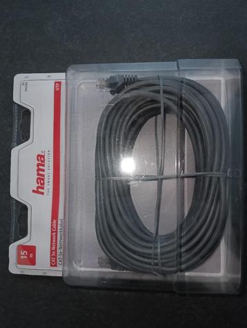 Hama netwerkkabel/internet kabel 15 meter lang cat 5e beschikbaar voor biedingen