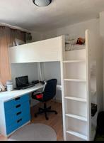 Stapelbed, Huis en Inrichting, Slaapkamer | Bedden, Ophalen, 90 cm, Eenpersoons, Blauw