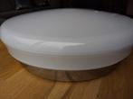 VINTAGE / RETRO melkglas plafonnière voor badkamer of toilet, Ophalen, Zo goed als nieuw, Glas, RETRO / VINTAGE