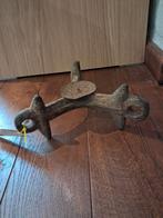 Antieke Brocante Kandelaar Kettingeg Gietijzer, Ophalen of Verzenden