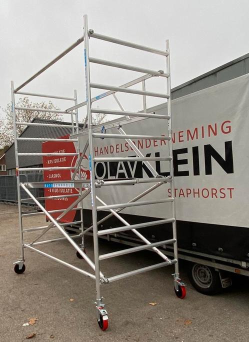 Euroscaffold aluminium rolsteigers uit voorraad leverbaar!, Doe-het-zelf en Verbouw, Steigers, Nieuw, Overige typen, Minder dan 2 meter
