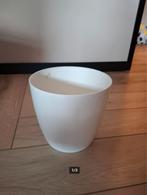 Planten pot wit 19cm hoog / 20cm Ø / Kunstof, Huis en Inrichting, Ophalen, Gebruikt