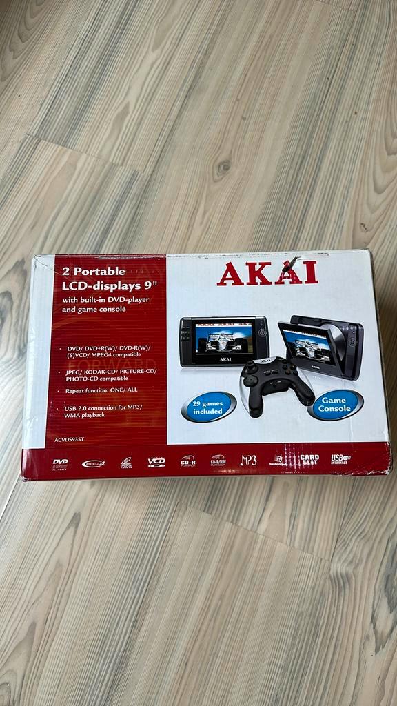 Akai dvd speler en game console auto, Audio, Tv en Foto, Mediaspelers, Gebruikt, Ophalen of Verzenden
