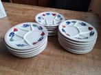 19 gourmetborden / gourmet borden van boerenbont, Ophalen, Zo goed als nieuw, Bord(en), Aardewerk
