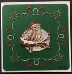 geborduurde kaarten kerst 3, Hobby en Vrije tijd, Kaarten | Zelfgemaakt, Ophalen of Verzenden, Nieuw, Kerst