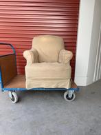 Flamant Fauteuil - Beige, Wasbare Hoes, Ophalen, Gebruikt, Landelijk, 75 tot 100 cm