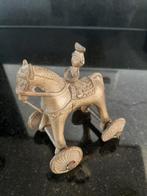 Antiek Indisch Messing Speelgoed Paard, Ophalen