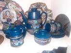 Vintage Blauw Bloemen Servies, Ophalen of Verzenden