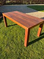 Nieuwe! Tafel massief Teak, Ophalen, 50 tot 100 cm, Zo goed als nieuw, Vijf personen of meer