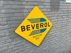 Vintage Beverol Emaille Reclamebord, Verzamelen, Merken en Reclamevoorwerpen, Ophalen, Reclamebord, Gebruikt, .