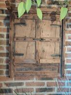 Antieke Spiegel met deurtjes/ luikjes, Ophalen of Verzenden, Zo goed als nieuw, Hout