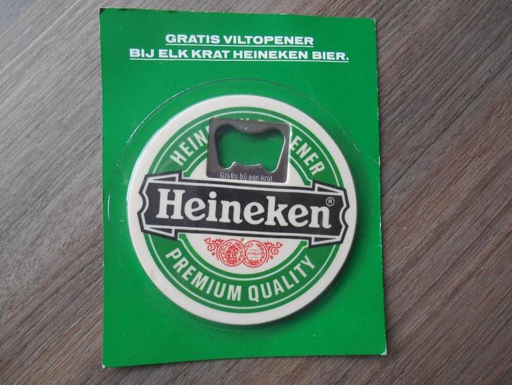 Heineken opener in de vorm van een viltje, Verzamelen, Merken en Reclamevoorwerpen, Nieuw, Gebruiksvoorwerp, Ophalen of Verzenden