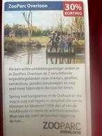 ZooParc Overloon Dierentuin Voordeelbon, Tickets en Kaartjes, Recreatie | Dierentuinen, Drie personen of meer, Dierentuinbon