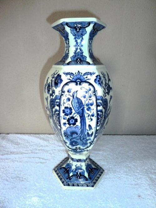 Vintage Delftsblauw vaas jaren 60 gemaakt door Boch, Antiek en Kunst, Antiek | Vazen, Ophalen of Verzenden