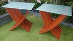 Vintage Ikea Ekeberg bijzettafeltjes/nachtkastjes, Huis en Inrichting, Tafels | Bijzettafels, 45 tot 60 cm, Minder dan 55 cm, Rond
