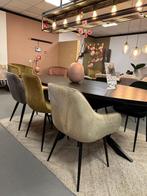 6x eetkamerstoel - set velvet stoelen - stoel velours 6x, Ophalen, Nieuw, Stof, Vijf, Zes of meer stoelen