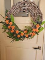 XL krans met zijden bloemen in herfst tinten nieuw