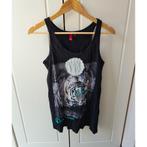 Zwarte top met opdruk 'save the future' van H&M maat 38, Maat 38/40 (M), H&M, Verzenden, Zwart