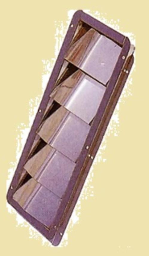 078131 Louvre ventilatieroosters RVS. 305x87x27 mm. € 32,95, Watersport en Boten, Accessoires en Onderhoud, Nieuw, Motor en Techniek
