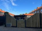 Schutting Vuren hout met antraciet beton, Ophalen, Nieuw, Hout, Minder dan 3 meter