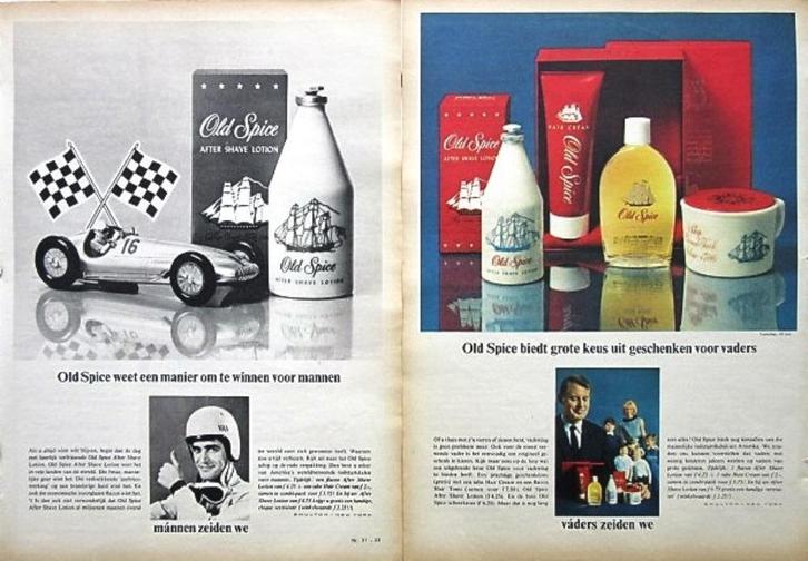 17 vintage advertenties reclames Old Spice jaren 60-70, Verzamelen, Merken en Reclamevoorwerpen, Gebruikt, Verzenden