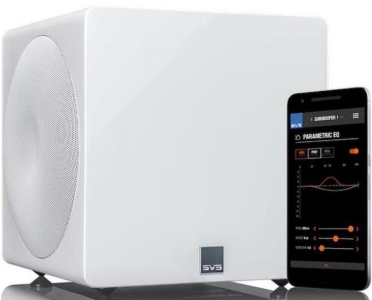 SVS: 3000 Micro Subwoofer - Piano Gloss Wit (retour), Audio, Tv en Foto, Luidsprekers, Zo goed als nieuw, Subwoofer, 120 watt of meer