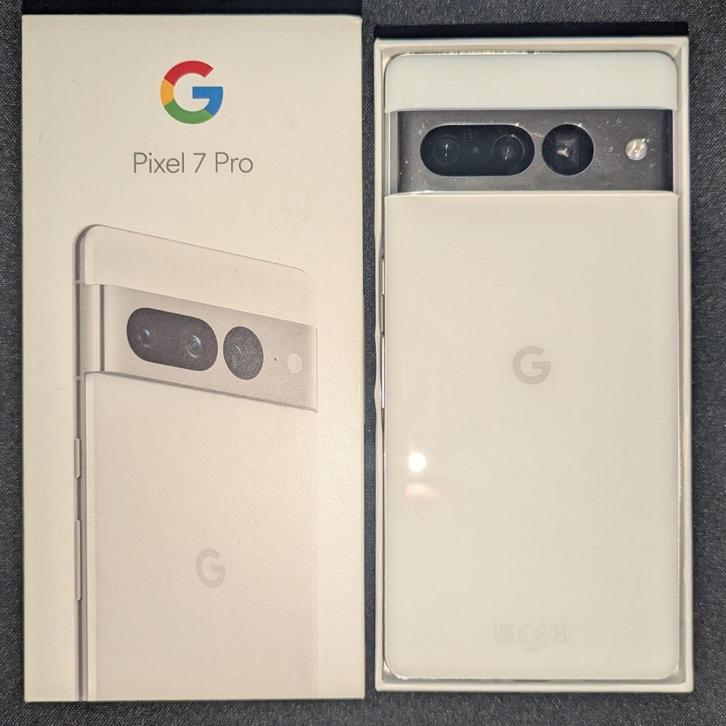 Google Pixel 7 Pro 256GB (sneeuwwit, gebarsten scherm), Telecommunicatie, Mobiele telefoons | Toebehoren en Onderdelen, Gebruikt